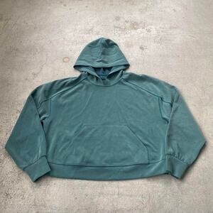 Lululemon Softstream Hoodie Sweatshirt Baggy Fit Cropped Storm Teal